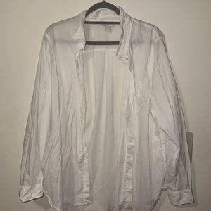 Old Navy white button down shirt XL
